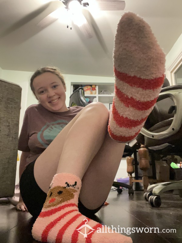 Sassy Savage Fuzzy Christmas Socks