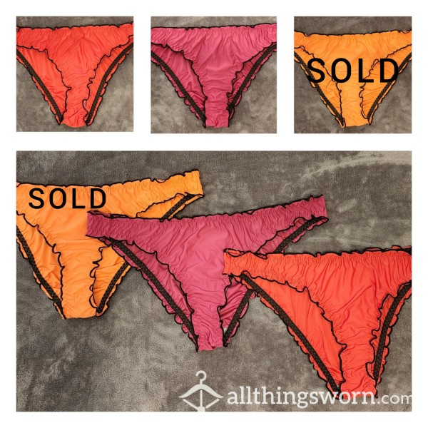 Satin Bikini Panties - Available In 2 Colors