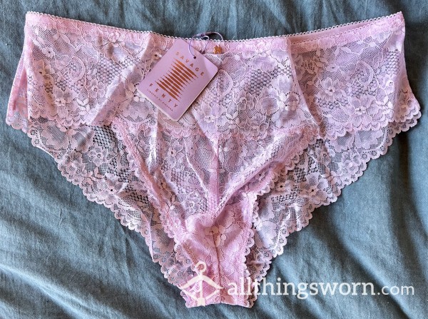 Savage X Fenty: Light Pink, Floral Lace Cheeky - 2x