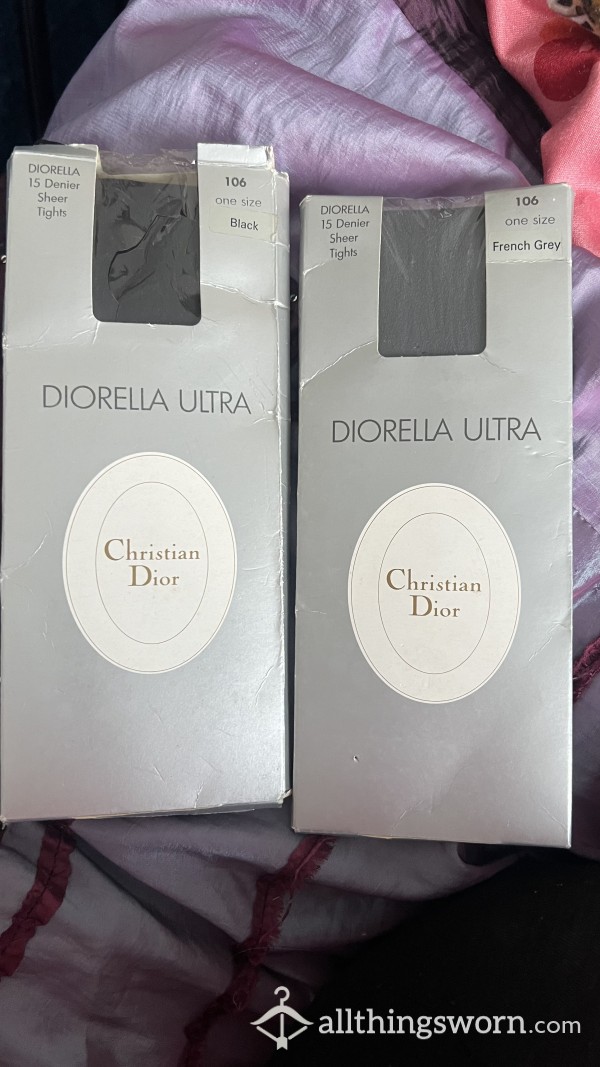 SELLERS- 2 New Pairs Of Vintage Dior Pantyhose Small