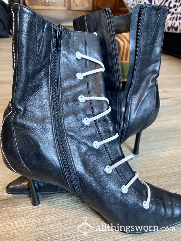 Sexy Black High Heel Boots