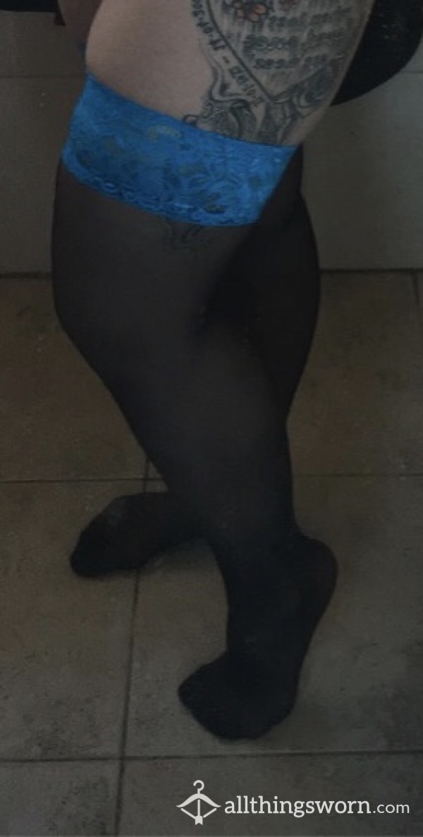 Sexy But Smelly Blue Stockings
