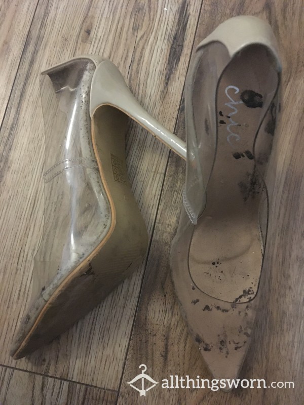 Sexy Filthy Latex High Heels Very Used Worn During One Night Stands