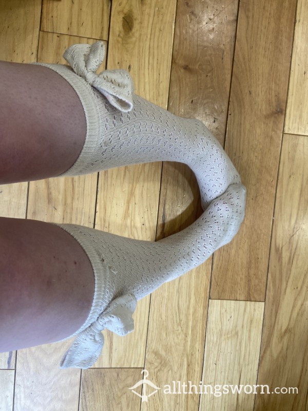 Sexy Knee High Nude Socks. 24 Hour Wear