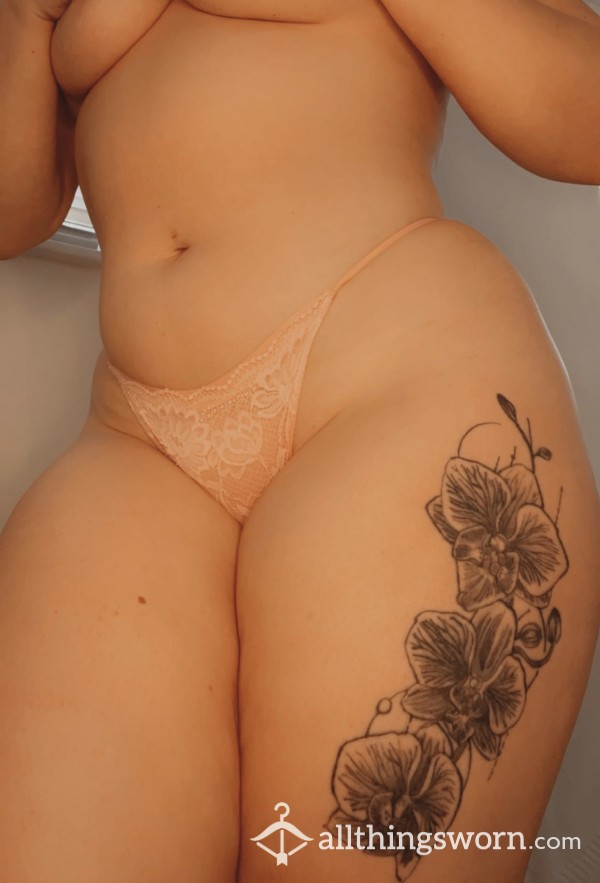 Sexy Lace And Cotton Pink Panties