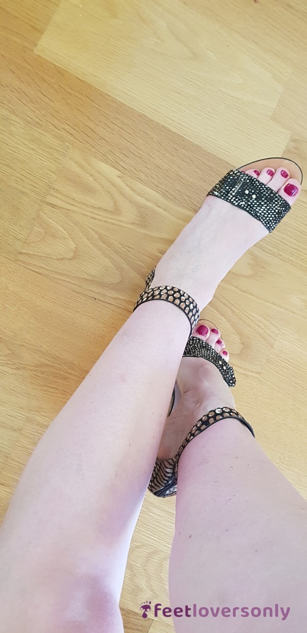 Sexy Leather Platform Sandals From The Italian Brand Size 40