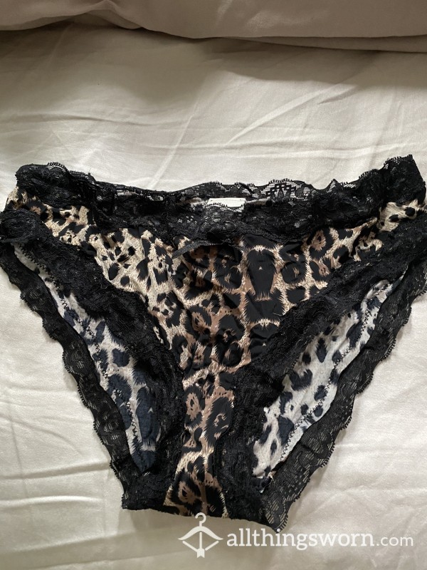 Sexy Leopard Print Used Underwear