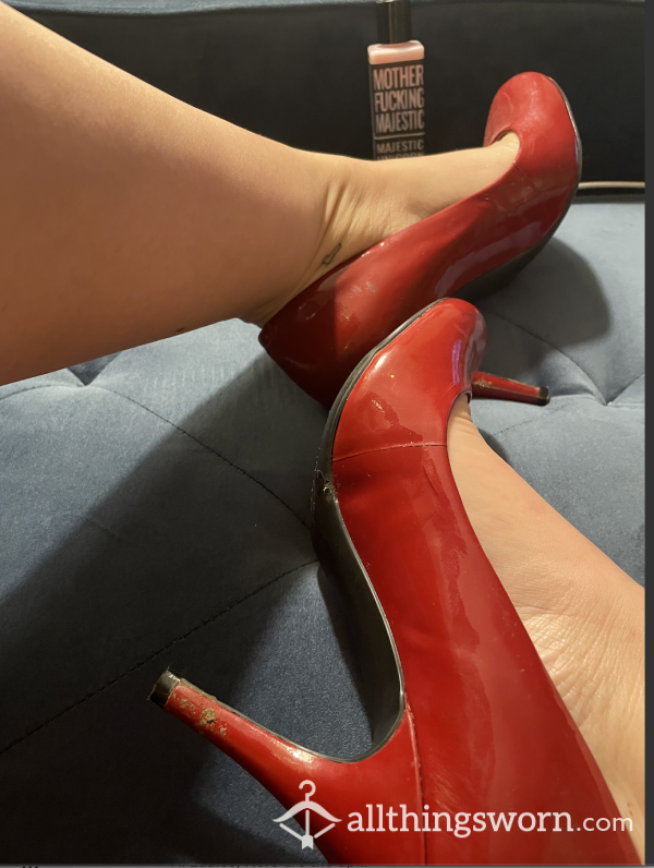 Sexy Red, Well-Worn Pumps