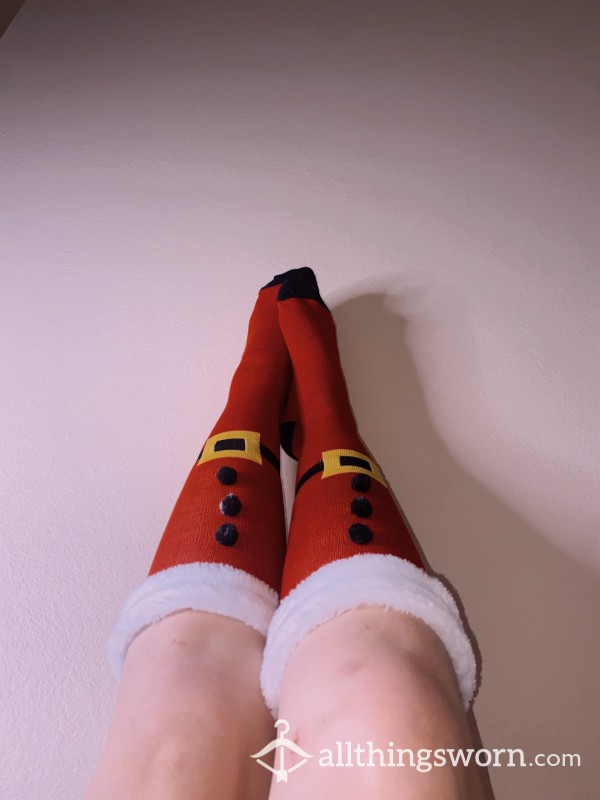 Sexy Santa Knee High Socks <3