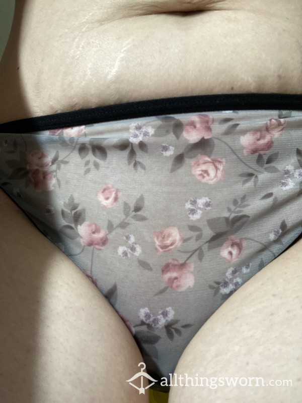 Sexy Sheer Floral Heavily Scented Panties