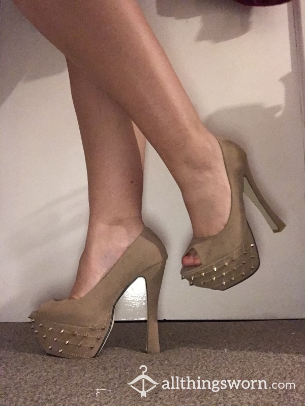 Sexy Suede Heels With Stoods - My Stripper Shoes 😉