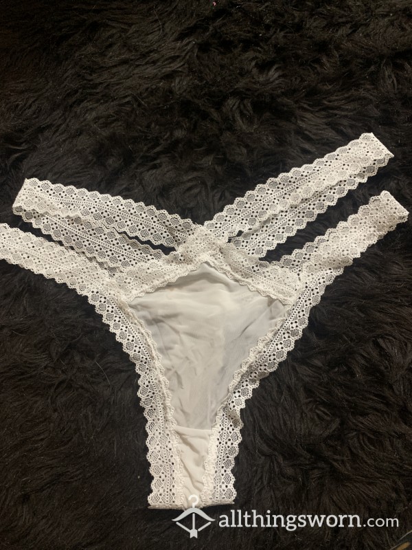 Sexy White Thong Panties