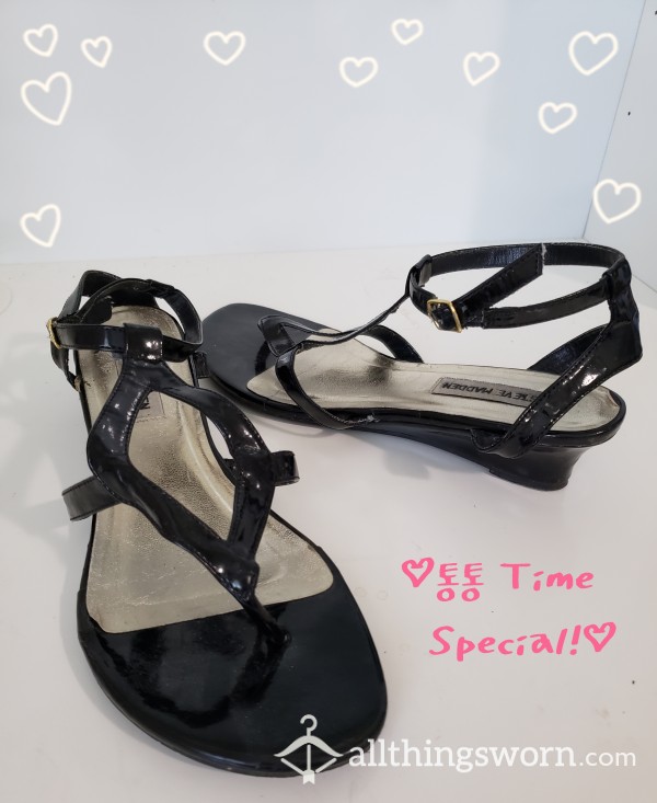 Shiny★Pleather Strappy Sandals