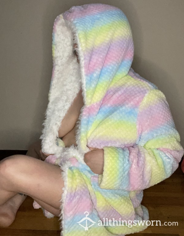 Short Furry Rainbow 🌈 Robe