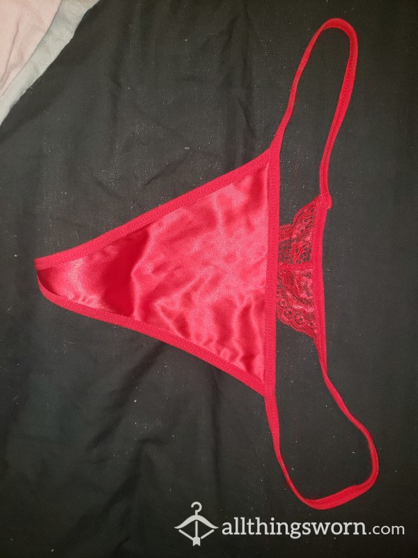 Silky Feel Lovehoney Red String Thong *pick Your Wear**matching Corset Aval**