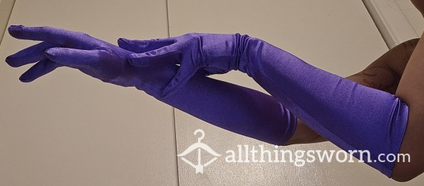 Silky Purple Gloves