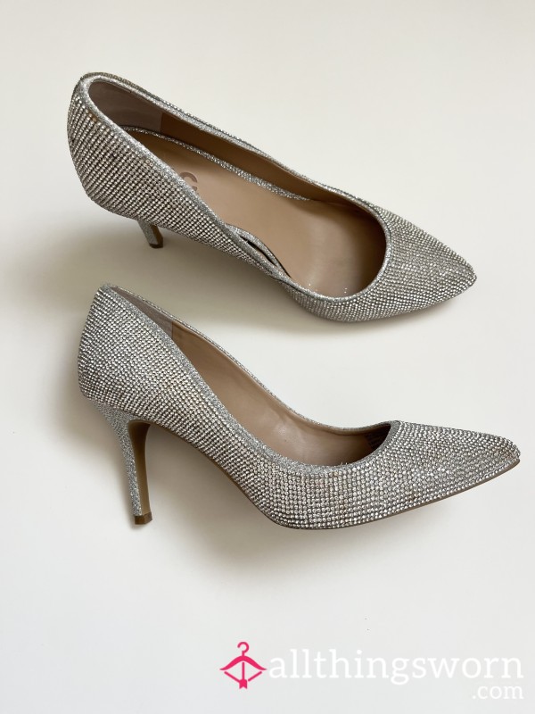 Silver Shiny Heels
