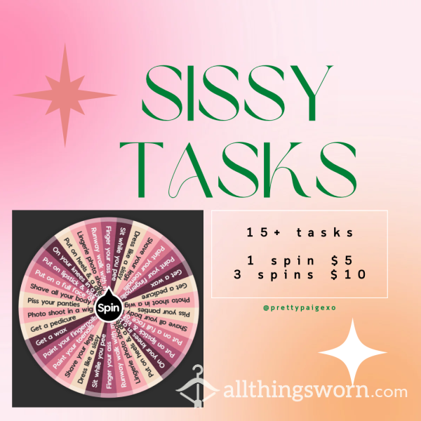 Sissy Task Wheel 🎀💖