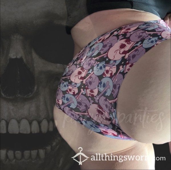 ☠️ Skull & Bones Cheeky Panties - Includes 48-hour Wear & U.S. Shipping