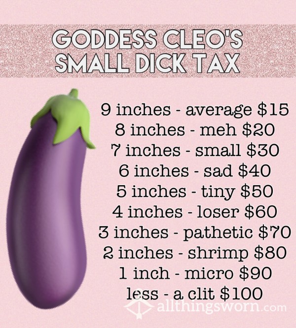Small Dick Tax 🐷💸