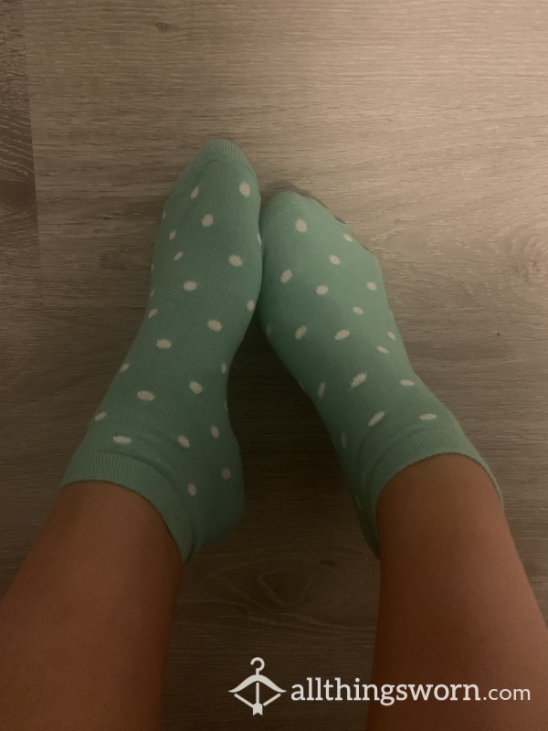 Small Socks With Dots GREEN