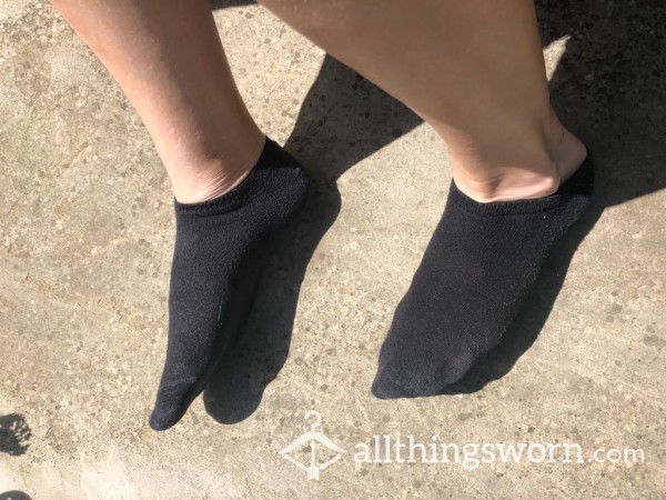 Smelly Black Trainer Socks - Worn For 24 Hours And Long Run In The Heat 🔥 (2nd Class Tracked Postage Included!)