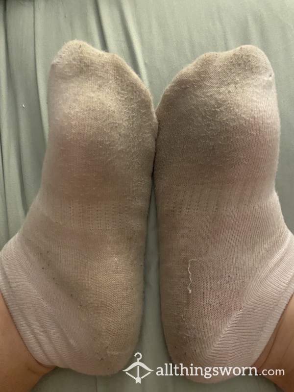 Smelly, Dirty White Ankle Socks