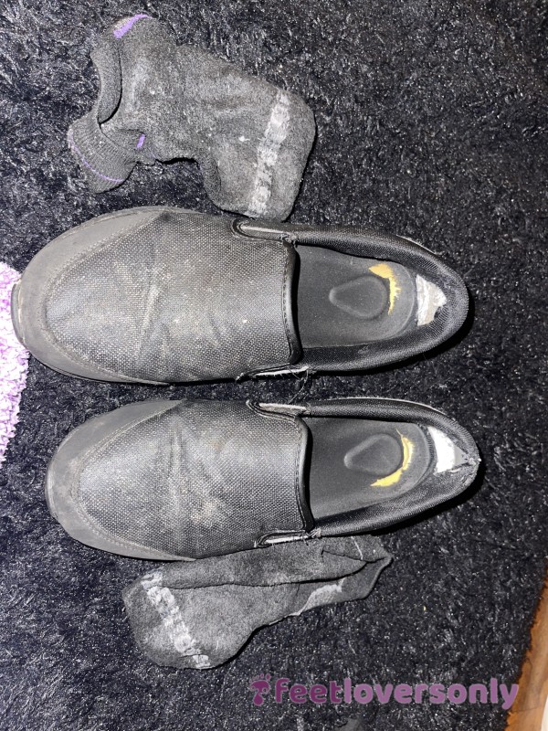 Smelly Ripped Up Work Shoes