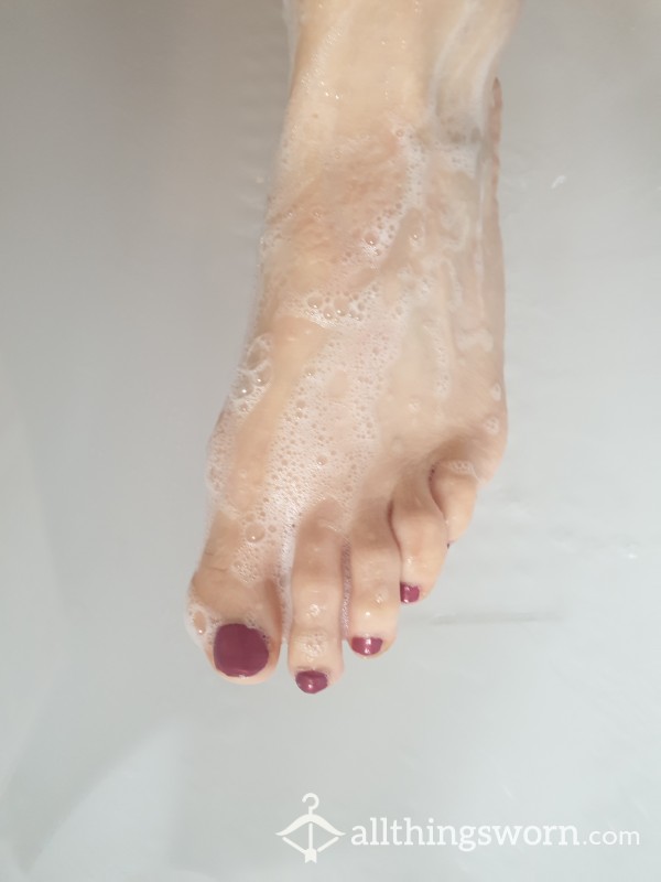 Soapy Feet In The Shower