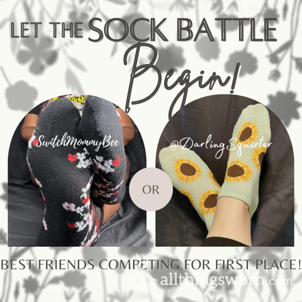 Sock Battle - SwitchMommyBee Vs DarlingSquirter