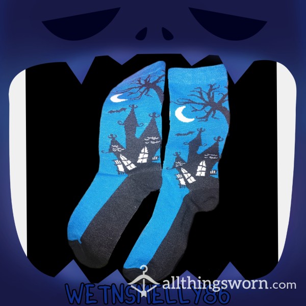 Socks Blue Haunted House