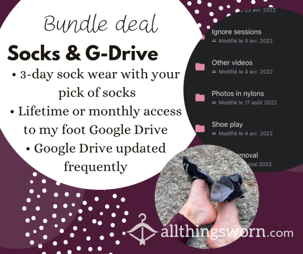 Socks & Google Drive Bundle Deal 👣
