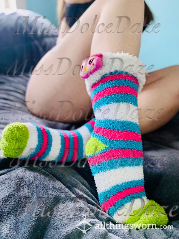 🦉Soft & Furry | Very Intense Jerk Off Socks 🧦 Dirty & Scented