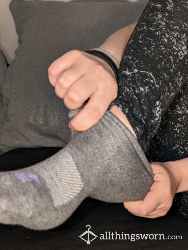 Solo Dark Grey Sock From Sweaty Muscular Goddess