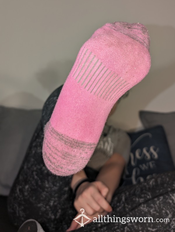 Solo Pink Sock From Sweaty Muscular Goddess