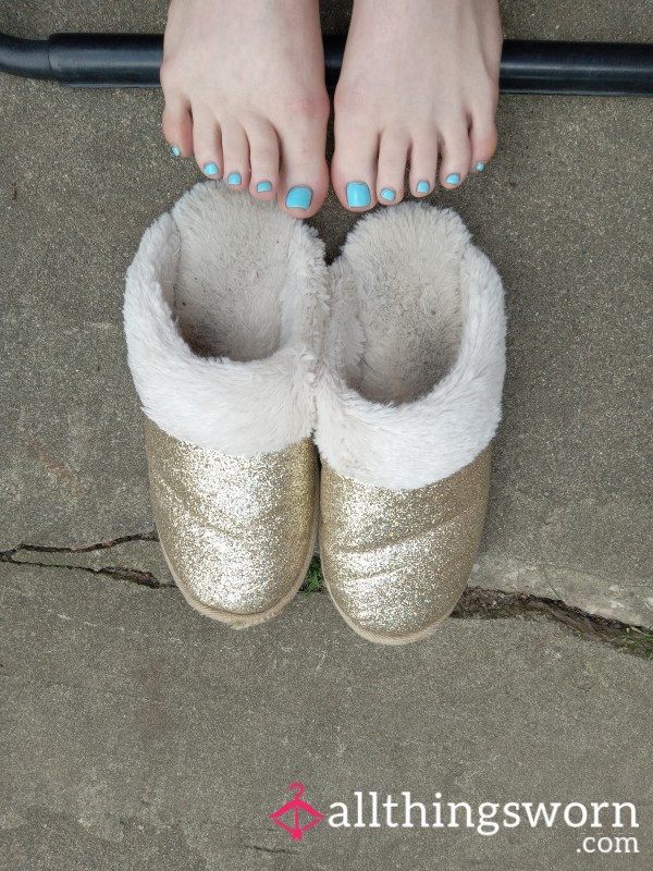 Sparkly Stinky Dirty Fluffy Slippers