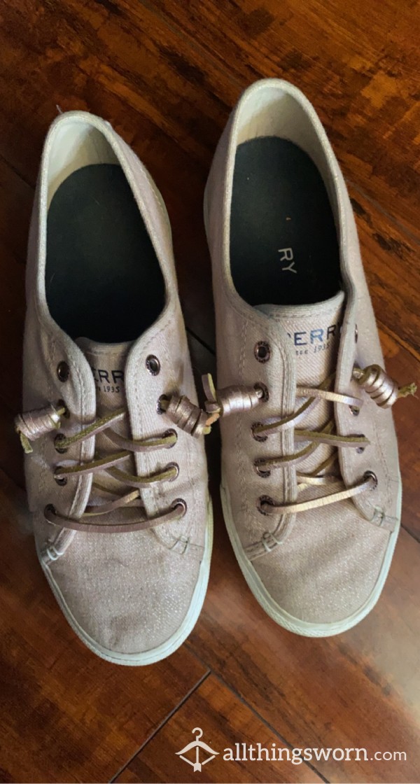 Sperry's, Glittery Pink & White - Price Includes Shipping