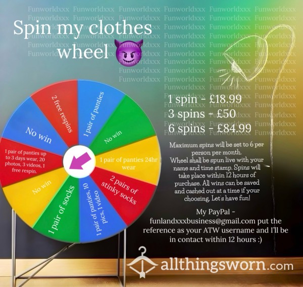 Spin My Clothes Wheel 😈
