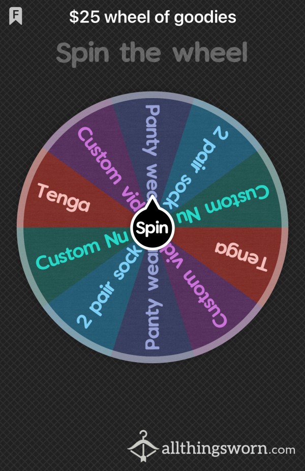 Spin The Wheel Game $25