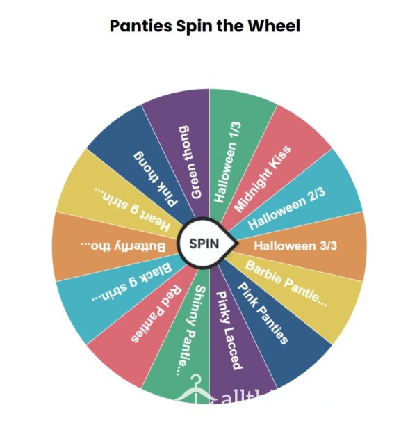 Spin The Wheel Panties Edition😈😈