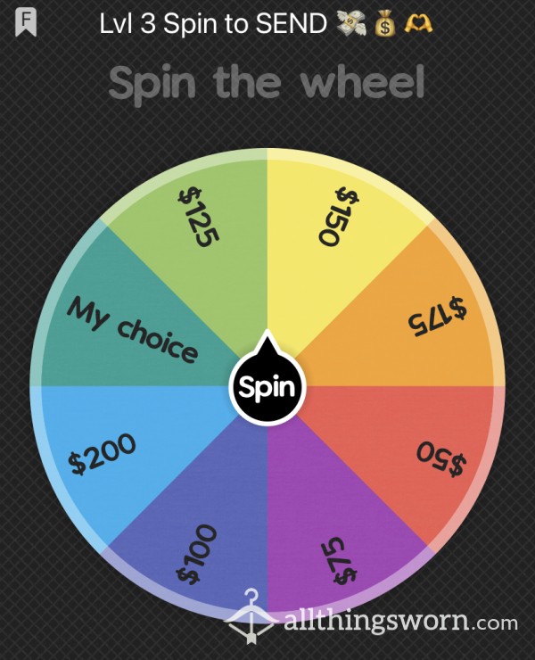 💸💸💸 SPIN TO SEND Lvl. 3💦
