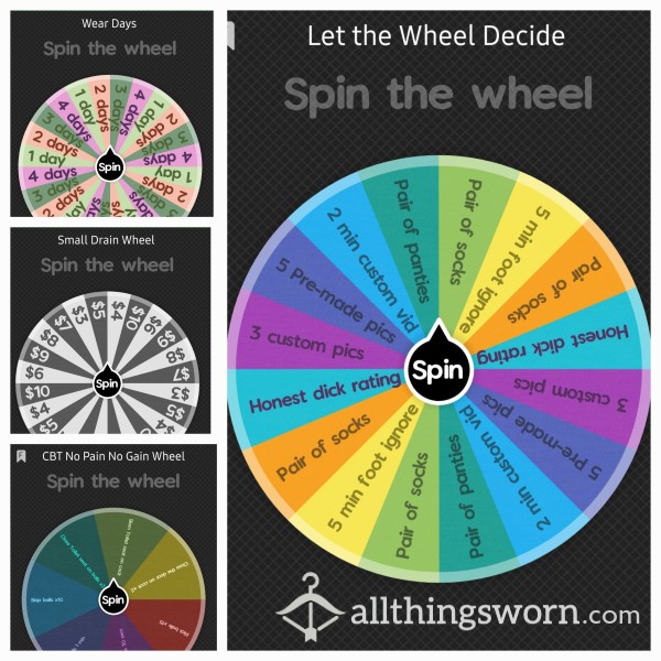 MULTIPLE SPIN WHEEL -You Brave Enough 👿