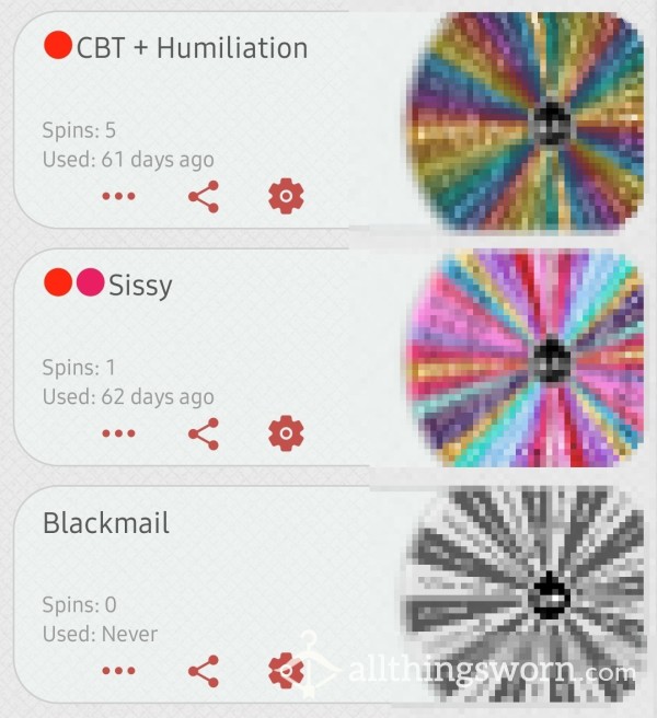 Spin Yourself Silly With My Spin The Wheel Games 😵‍💫 Humiliation Cbt Joi Cei And Many More 😈