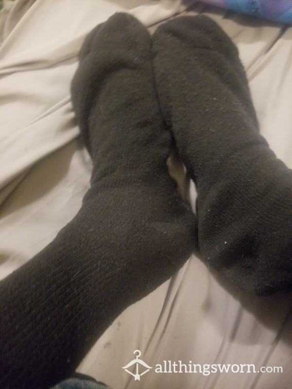 ONE WEEK Black Socks