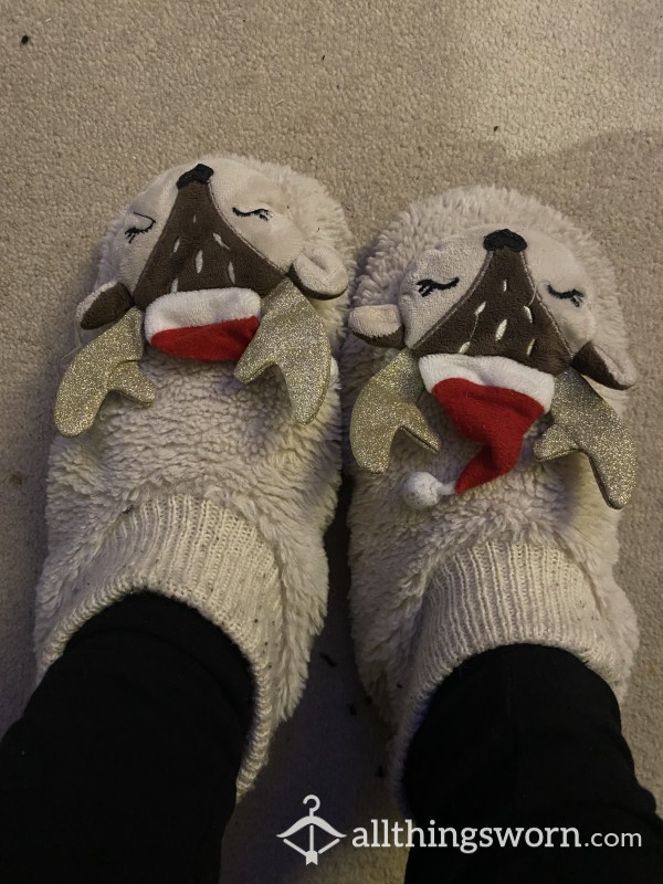 Stinky Christmas Slippers