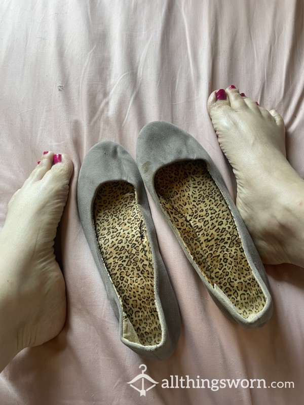 Stinky Flat Shoes Well Worn