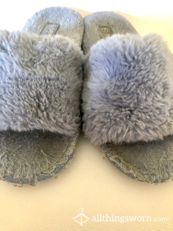 Stinky Fluffy Slippers 1 Year Old