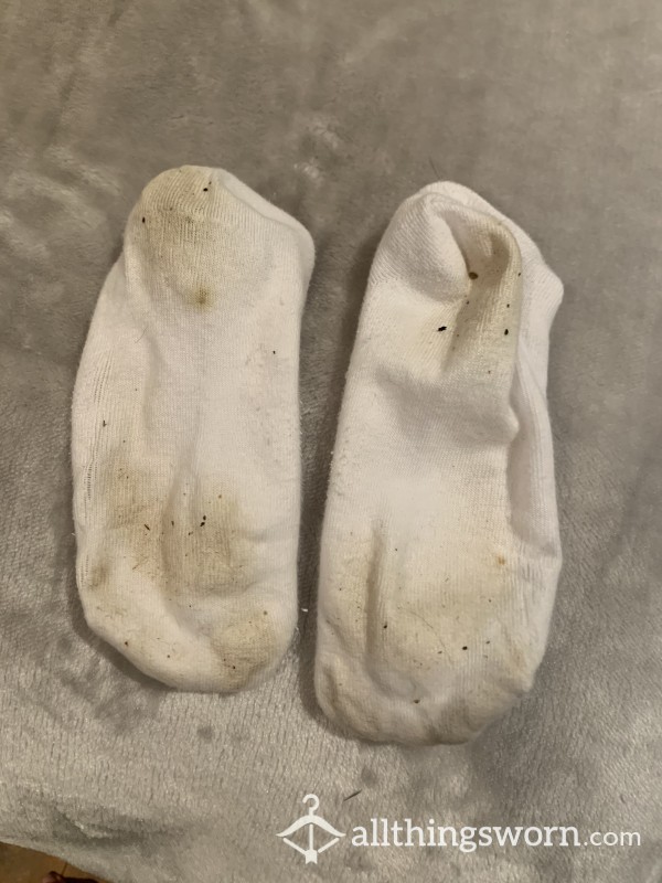 Stinky White Trainer Socks