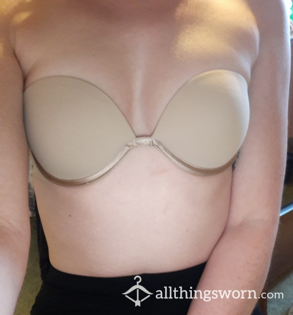 10 Year Old Strapless Padded Nude Bra 34A