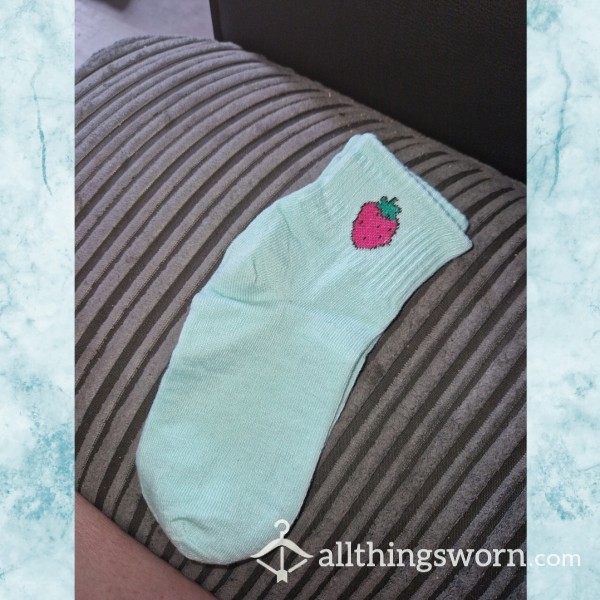 Strawberry Blue Socks